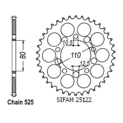 Rozeta pro Honda 25122CZ46